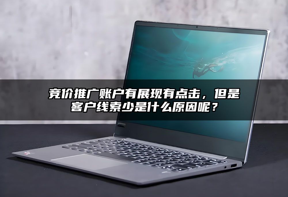 竞价推广账户有展现有点击,但是客户线索少是什么原因呢?