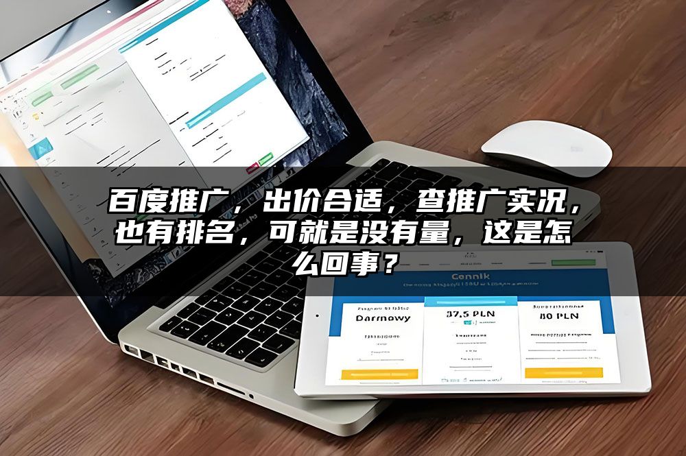 百度推广,出价合适,查推广实况,也有排名,可就是没有量,这是怎么回事?